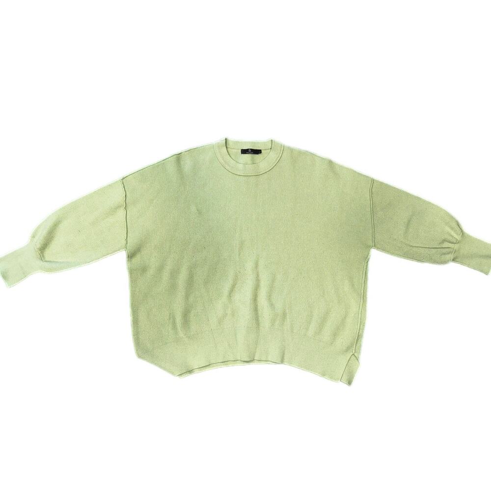 LILLUSORY Women's Oversized Batwing Sweater Knit Side Slit Fashion Pullover Tops